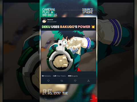 DEKU uses BAKUGO's POWER ☠️💥 | #myheroacademia #edit #amv #mha #anime