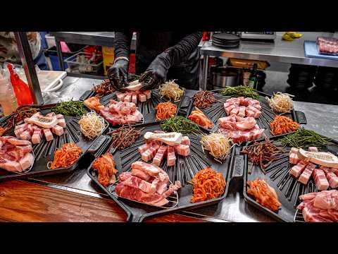 Korean bbq restaurant that's a hit with a grill pan based on the lid of a cauldron!