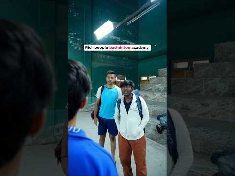 Rich people badminton academy #shorts #viralshorts