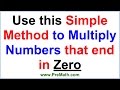 Multiplying Numbers with Zeros