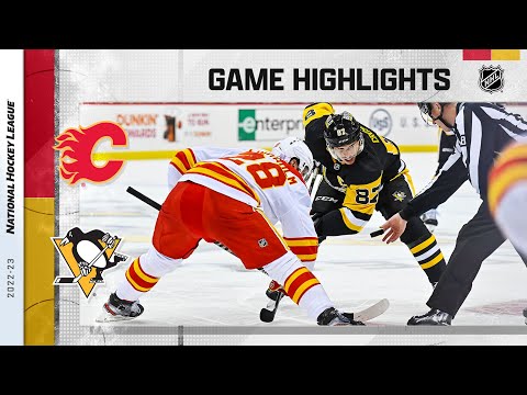 Flames @ Penguins 11/23 | NHL Highlights 2022