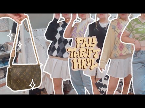 HUGE fall thrift haul (try on)
