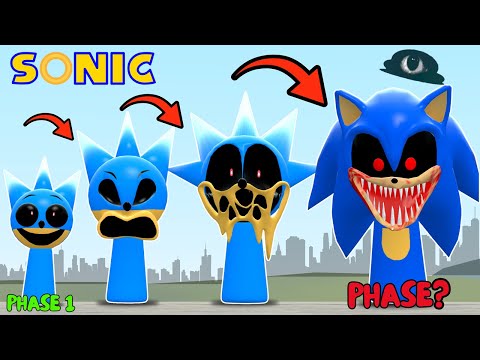 NEW EVOLUTION OF HORROR SPRUNKI OC SONIC.EXE PHASE 4 In Garry's Mod