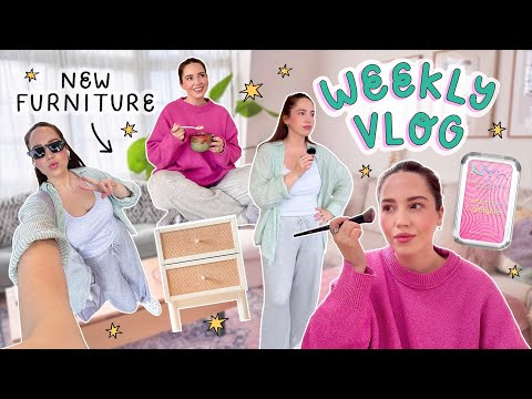 WEEKLY VLOG ✨ Building new furniture, trying new makeup + lot's of Nellie time!