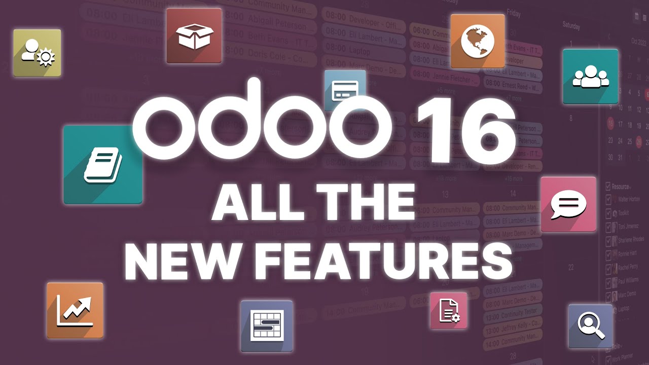 Meet Odoo 16: All the new features | 10/13/2022

The best all-in-one app suite to manage your business just got even better. Discover the new features of Odoo 16, the fastest, ...