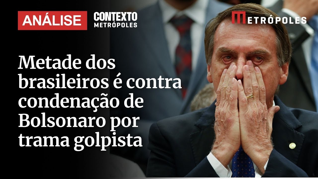 Metade dos brasileiros é contra condenação de Bolsonaro por trama golpista