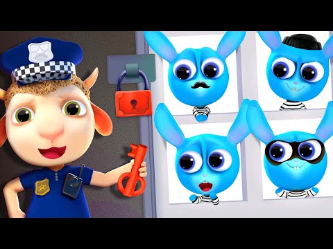 Police Officer vs Crazy Rabbits | Funny Cartoon Adventures & Kids Songs | Dolly and Friends 3D