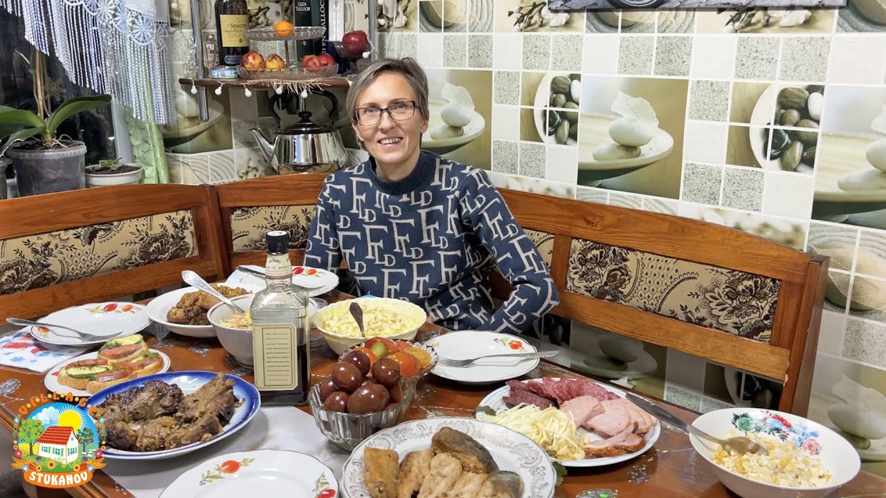 Забрал жену из больницы и сразу за новогодний стол!
