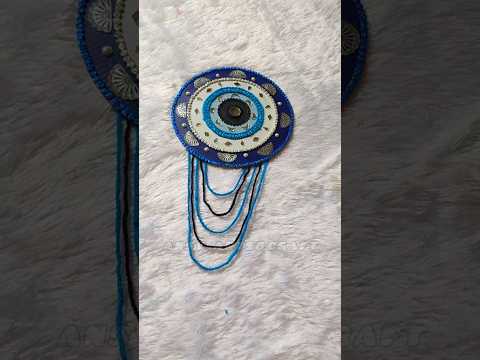 DIY Evil Eye Lippan Art💫🧿💫 Part 2 #craft #art #lippanart #trending #homedecor #shorts