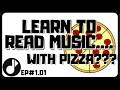Reading Music Basics with Pizza