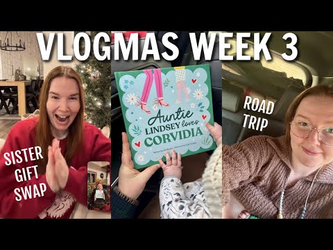 VLOGMAS | wrapping presents, sister gift exchange & holiday travels