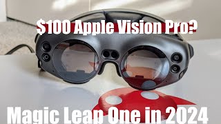 Vido-Test : Budget $100 Apple Vision Pro? Magic Leap One AR Glasses in 2024 - Spatial Computing Headset Review!