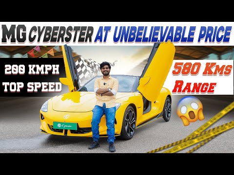 I Tested World's FASTEST MG CAR on a RACE Track | MG Cyberster Review | Electric Vehicles India