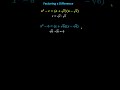 Factoring Expressions with Irrational Numbers