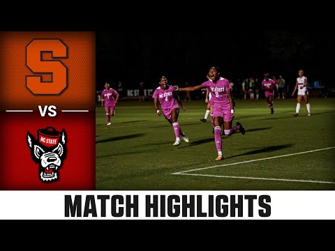 Syracuse vs. NC State ACC Women’s Soccer Highlights (2023)