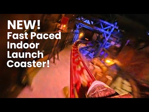Aquila Front Row POV AWESOME Indoor Vekoma Launch Coaster at Mandoria | New for 2025