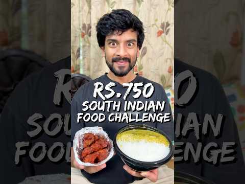 What I Ate in a Day with ₹750 – South Indian Edition!💰🤤