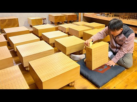 碁盤・将棋盤ができるまで。1つ作るのに5年以上の時間が掛かる日本職人の高級碁盤・将棋盤