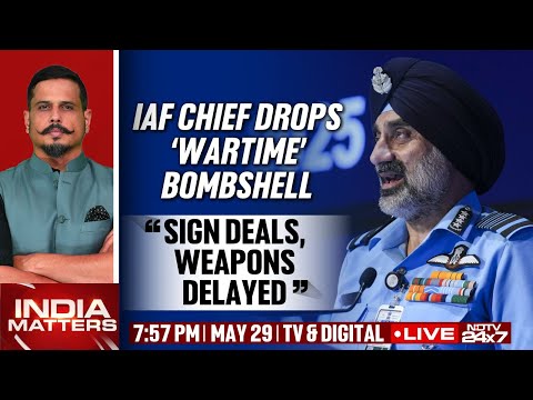 IAF Chief Drops Wartime Bombshell | IAF Chief  | Shiv Aroor LIVE | India Matters LIVE