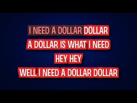 Aloe Blacc – I Need a Dollar (Karaoke Version)