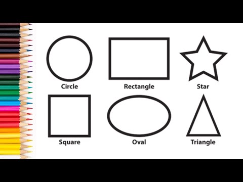 Learn Shapes & Colors | 2D Shapes Drawing for Kids | Preschool Learning | Shapes for Kids #kids #yt