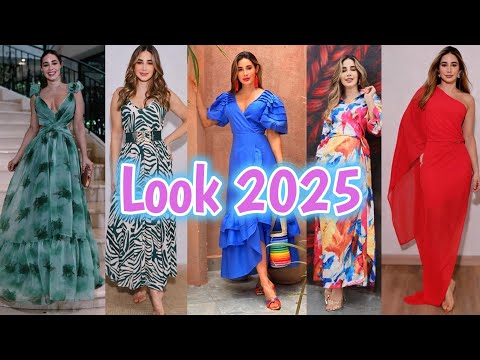 🟢LOOKS  VESTIDOS Y PANTALONES MODA 2025/ Exclusivos en TENDENCIA de Moda más Hermosos y Elegantes🎇👗🥂