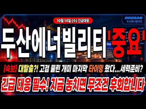 [두산에너빌리티 주가전망] 바닥 57,000원 찍고 반등했다 또 밀린다…매물대 벽 못 뚫으면 끝이다!