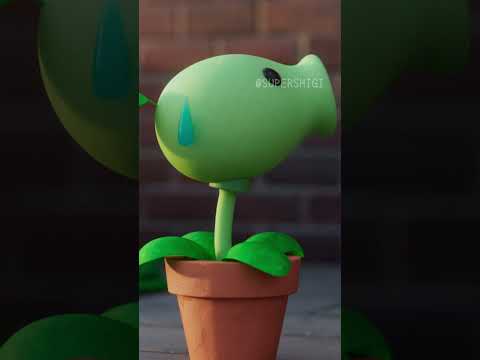 Peashooter Power 🌱  #plantsvszombies #pvz #animation #pvz2 #3danimation #cartoon