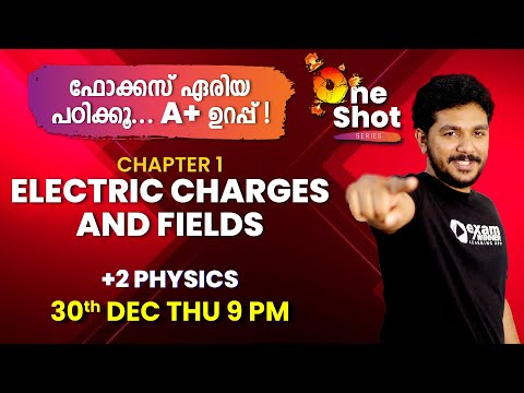 Plus Two Focus Area | Physics | Chapter -1 | Electric charges and Fields| Revision Class|Exam Winner