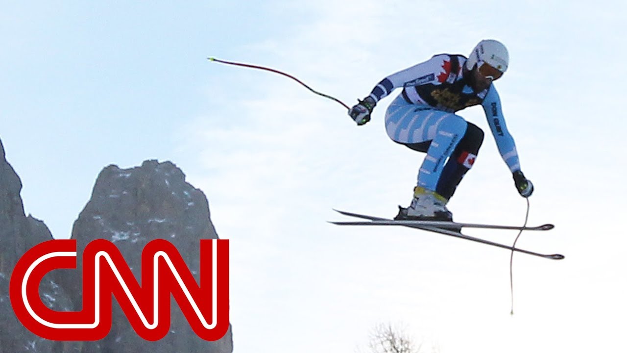 The Race where Skiers Fly in Italy