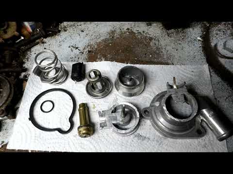 Chevy Cruze Thermostat Cut Apart to show pieces