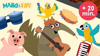 Mabô e Fifi | SONS DE ANIMAIS E DE INSTRUMENTOS MUSICAIS - rimas e jogos musicais