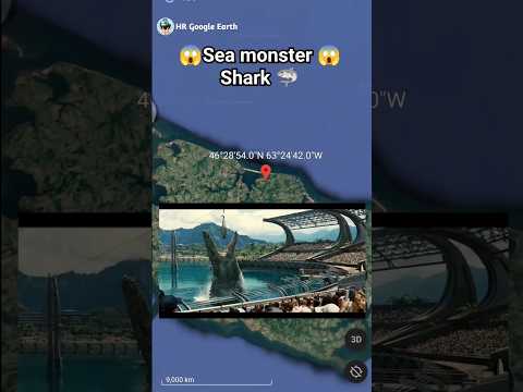 Sea monster shark 🦈😱🤯 on google maps and google earth 🌎 #shots #hrgoogleearth