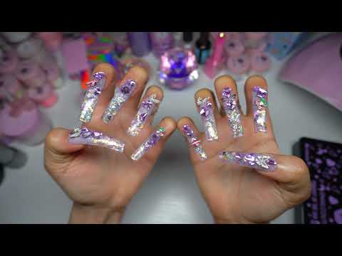 NEW Enail Couture 123go CURVE Nails + $250 Giveaway | Lazy Girl Method Glitter Bling Acrylic DIY Set