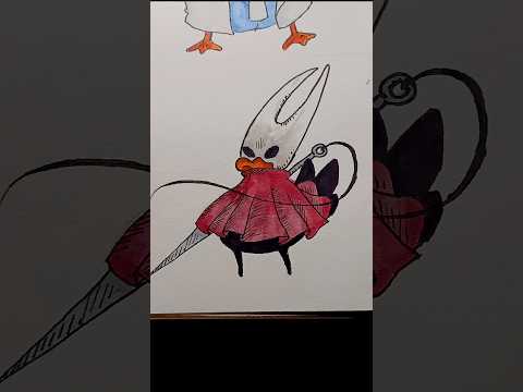 Día 145 | Pato Hornet #dibujo #pato #art #draw #artist #silksong #hollowknight #hornet #videogames