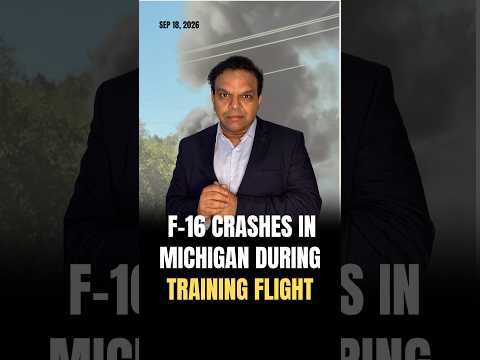 US F-16 Crashes in Michigan During Training Flight #f16 #turkey #f16fightingfalcon #f16crash