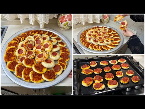 فطائر ولحم بعجين اقتصادي😍بعجينة مثل القطن كمية كبيرة بشوية طحين