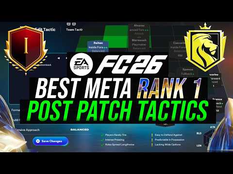 *POST PATCH* Rank META 1 Custom Tactics & Formations Explained in FC 26