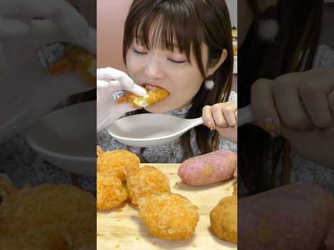 【ASMR】韓国チキン屋さんのサイドが美味しすぎてやばい。気になるの全部注文して食べてみた。(bbqチキン)