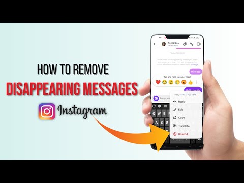 How to remove disappearing messages in instagram? Vanish Mode Setting Instagram