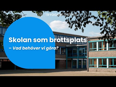 Skolan som brottsplats – vad behöver vi göra? – Almedalsveckan 2025