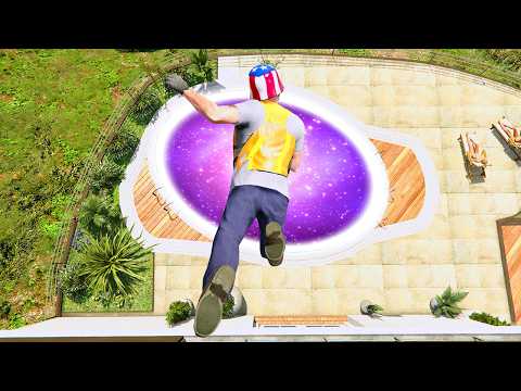 GTA 5 Random Portals #73 (Trevor Falling Into Teleport/Crazy/Ragdolls!)