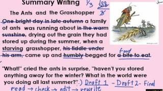 Summary Writing Intro and Steps (explanation with examples)