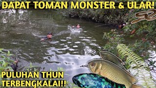 WOW! DAPAT TOMAN MONSTER SAAT SESER IKAN DI KOLAM TERBENGKALAI