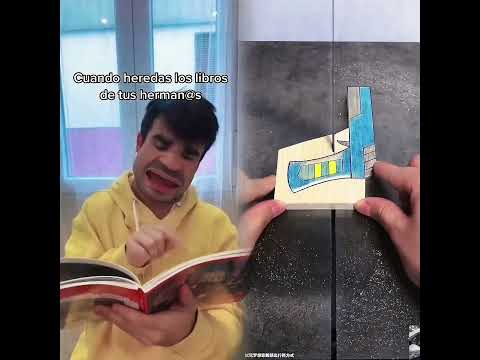 Cuando heredas los libros de tus herman#acting#funny#funny#itzymidzy