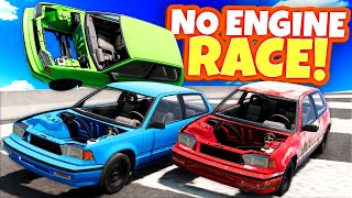 No Engine Soapbox Race on the Most DANGEROUS Track in BeamNG Drive Mod!