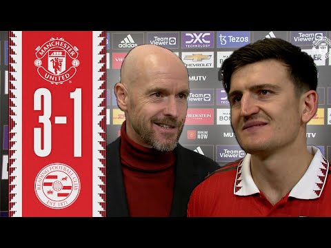 Maguire & Ten Hag React To FA Cup Win | Man Utd 3-1 Reading