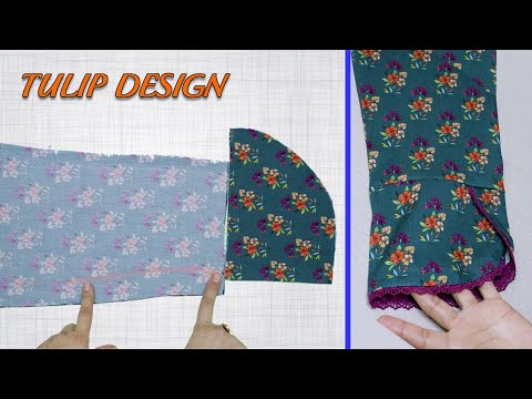 Tulip Sleeve Design Cutting & Stitching || Easy Tutorial for Beginners