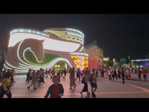 【10月13日閉幕日22時（東ゲート）】トルクメニスタン館から東ゲート（大屋根リング）大阪万博（夢洲） [4K] Osaka  2025 EXPO  (JAPAN)#万博