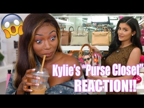 REACTING TO KYLIE'S $1,000,000 "PURSE CLOSET" TOUR!